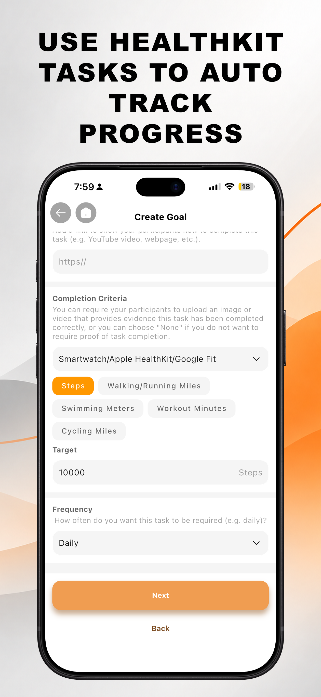 Create goal step 14